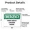 Signmission First Aid Kit Located Inside, 10 in W x Rectangle, Aluminum OS-2PACK-EM-A-710-L-10375 - alternate 5